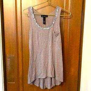INC sequin neckline tank